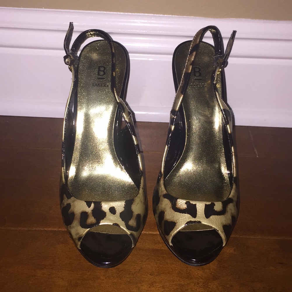 Leopard print Bakers’s size 7.5 slingback pump